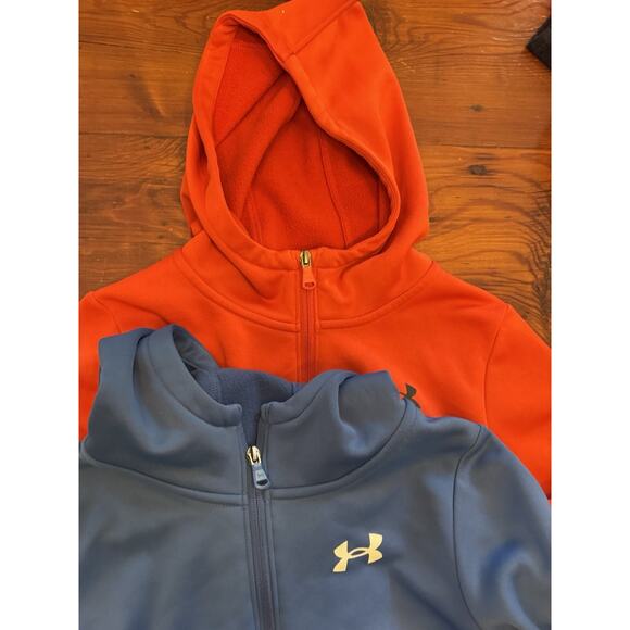 Under Armour Youth Athletic Hoodies (2) Youth Medium Red And Blue Full Zip - Picture 7 of 7